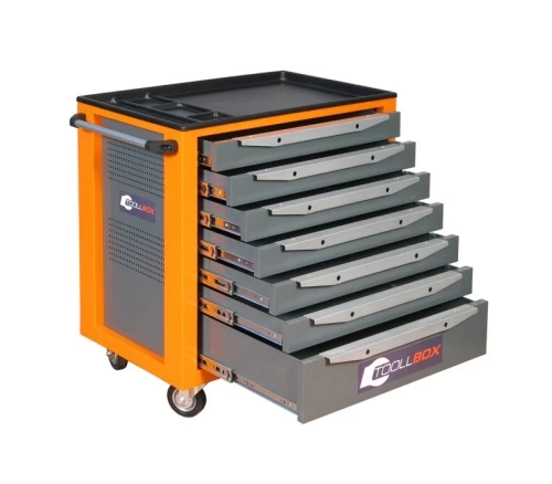 Тележка инструментальная ToollBox TBS-7 (оранжевая)